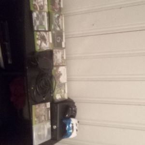 Xbox 360 Console , games , joysticks and cords